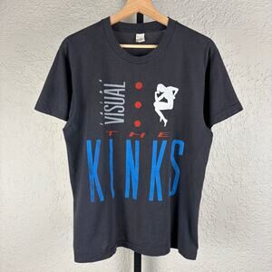 The Kinks 1987 Think Visual Tour Large Concert Band Tee